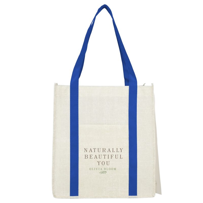 Custom Pluto Recycled Non-Woven Small Grocery Tote with logo - 7