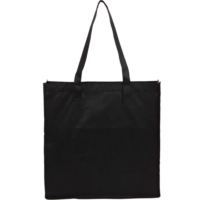 Custom Radius Recycled Non-Woven Tote with logo - 5