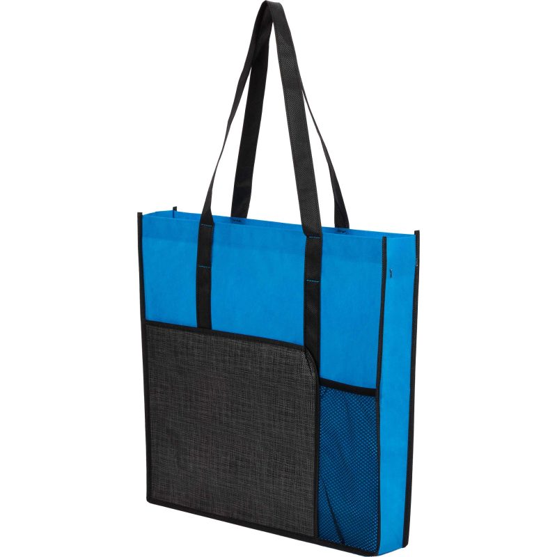 Custom Radius Recycled Non-Woven Tote with logo - 9