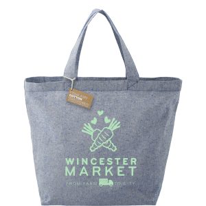 Custom Recycled 5oz Cotton Twill Grocery Tote with logo