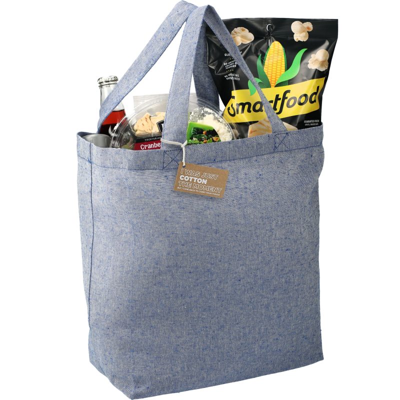 Custom Recycled 5oz Cotton Twill Grocery Tote with logo - 6