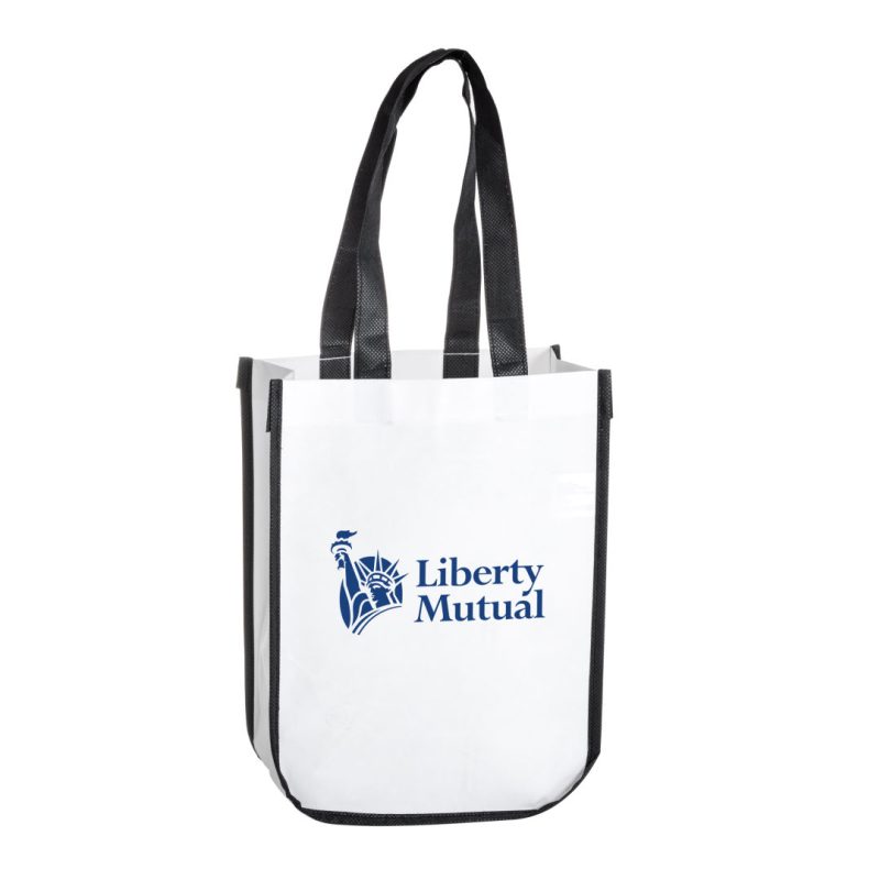 Custom Recycled Slim Tote Bag with logo - 2