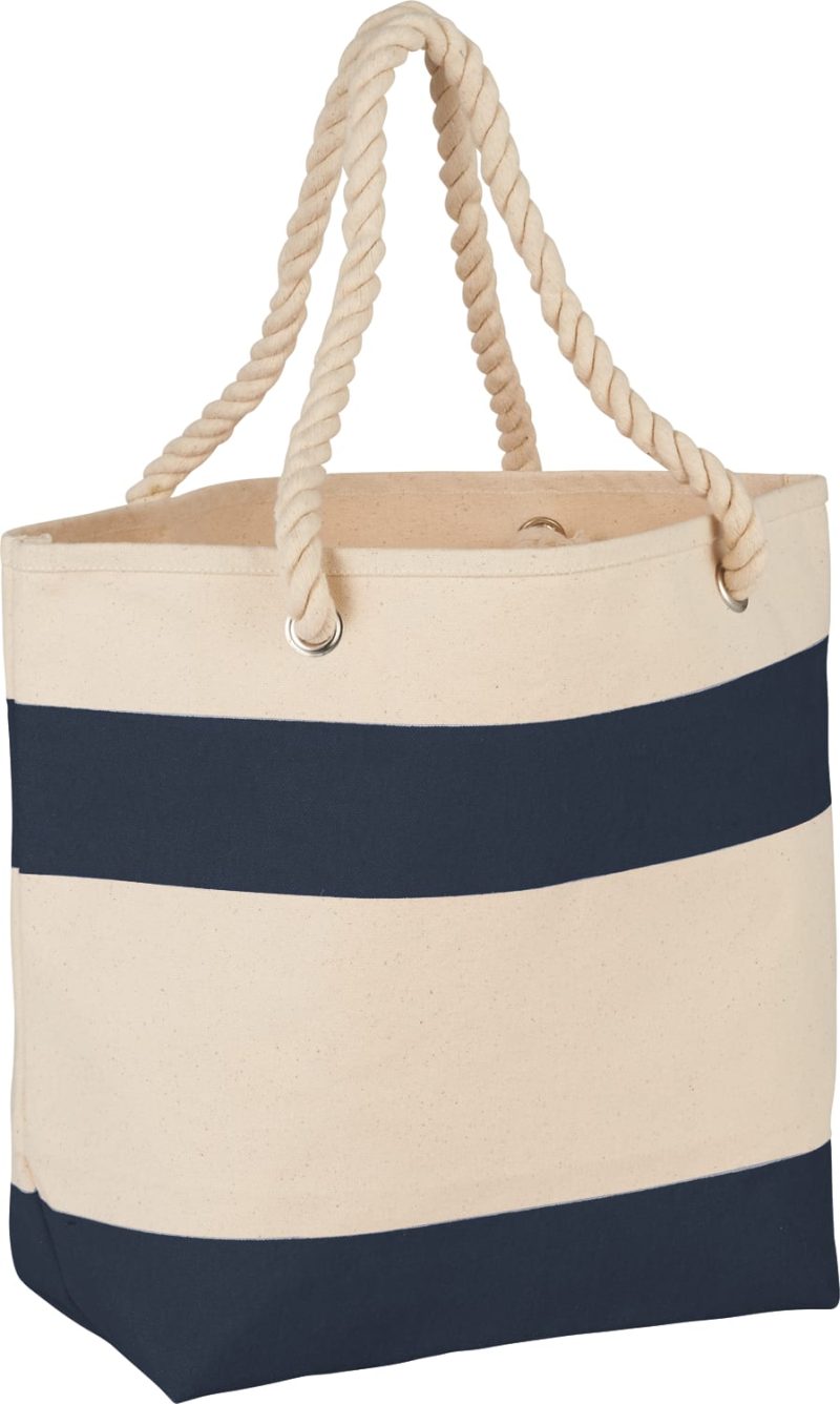 Custom Rope Handle 16oz Cotton Canvas Tote with logo - 8