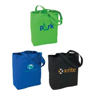 Custom Soverna Colored Canvas Tote with logo