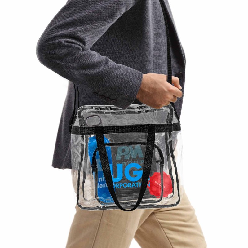 Custom The Everything Clear Vinyl Tote Bag with logo - 4