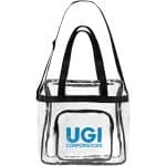 Custom The Everything Clear Vinyl Tote Bag (Factory Direct - 10-12 Weeks Ocean) with logo