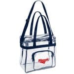 Custom The Everything Clear Vinyl Tote Bag (Factory Direct - 10-12 Weeks Ocean) with logo - 6