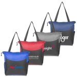Custom Two-Tone Promotional Campaign Tote Bag with logo