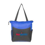 Custom Two-Tone Promotional Campaign Tote Bag with logo - 2