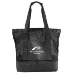 Custom RPET Mesh Beach Cooler Tote with logo