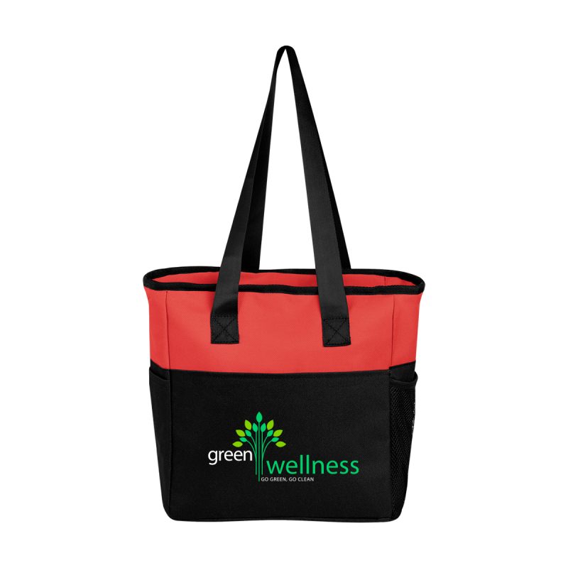 Custom Sydney 12 Can Cooler Tote Bag with logo - 5
