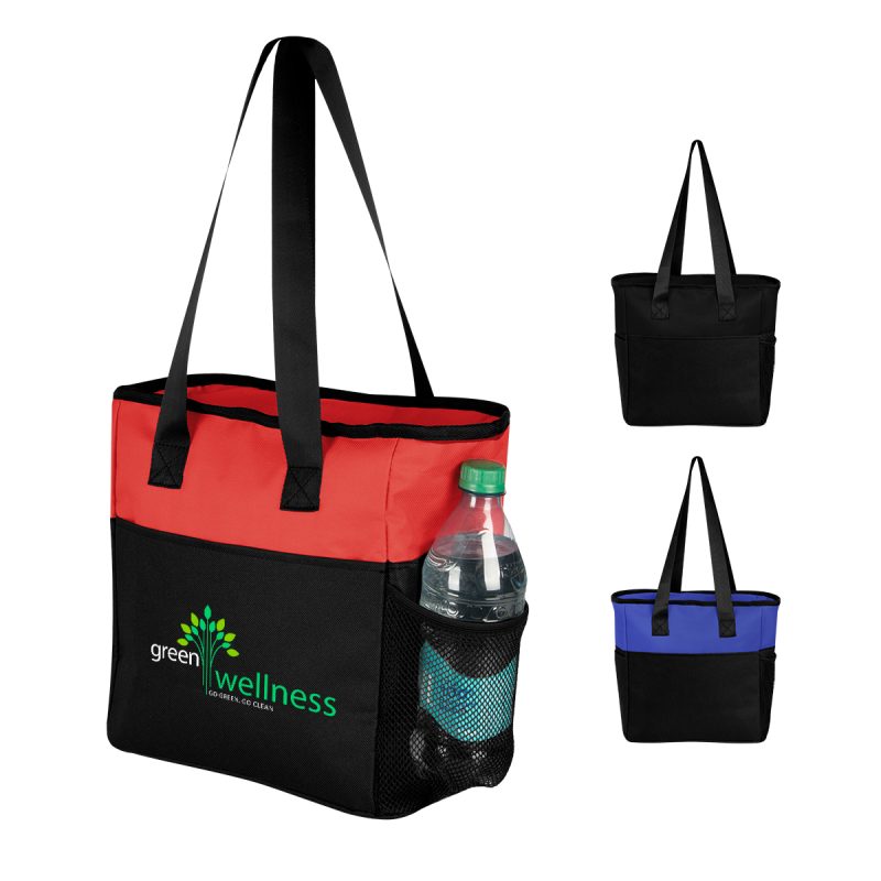 Custom Sydney 12 Can Cooler Tote Bag with logo