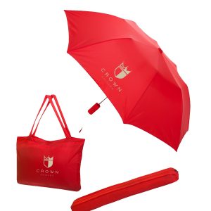 Custom All-In-One Tote Bag & Folding Umbrella with logo