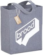 Custom Eco-Friendly Recycled Cotton Grocery Tote Bag 7oz with logo