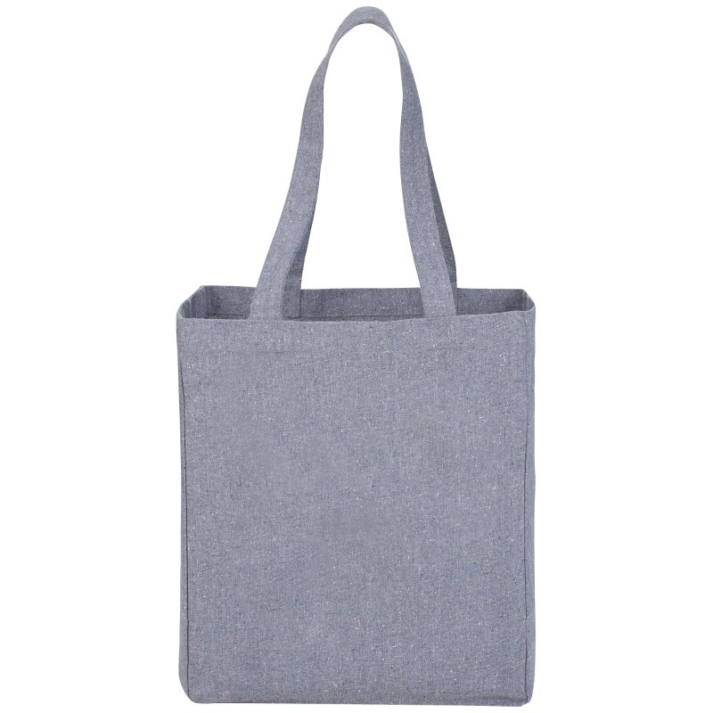 Custom Eco-Friendly Recycled Cotton Grocery Tote Bag 7oz with logo - 3