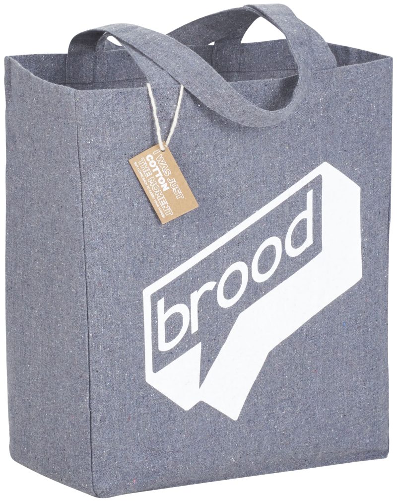 Custom Eco-Friendly Recycled Cotton Grocery Tote Bag 7oz with logo