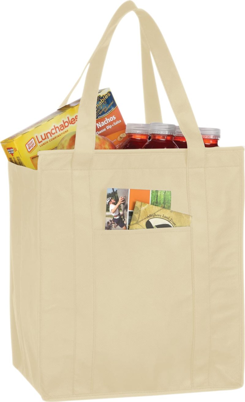 Custom Hercules Insulated Grocery Tote Bag with logo - 5