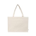 Custom Juliette 10 oz. Recycled Cotton Shopper Tote with logo - 2