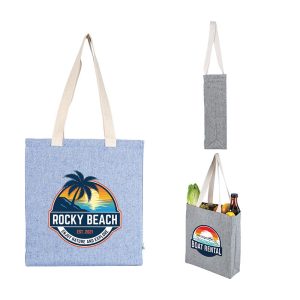 Custom Olivia 10 oz. Recycled Cotton Convention Tote with logo