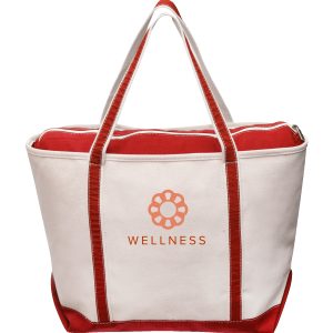 Custom Sailway Large Zippered Tote Bag with logo