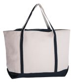 Custom Sailway Large Zippered Tote Bag with logo - 5