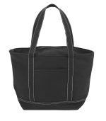 Custom Sailway Solid Zippered Tote Bag with logo - 1