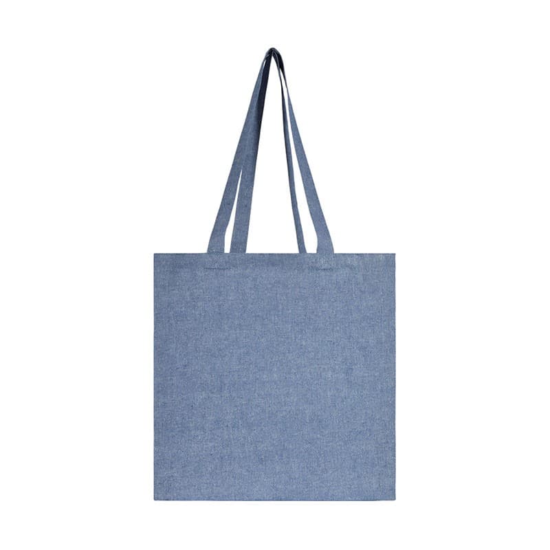 Custom Vitality 4.5 oz Recycled Cotton Tote Bag with logo - 4