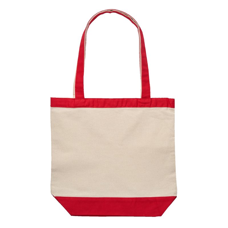 Custom 10 Oz. Cotton Canvas Tote Bag - 14 1/2" x 15 1/2" with logo - 1