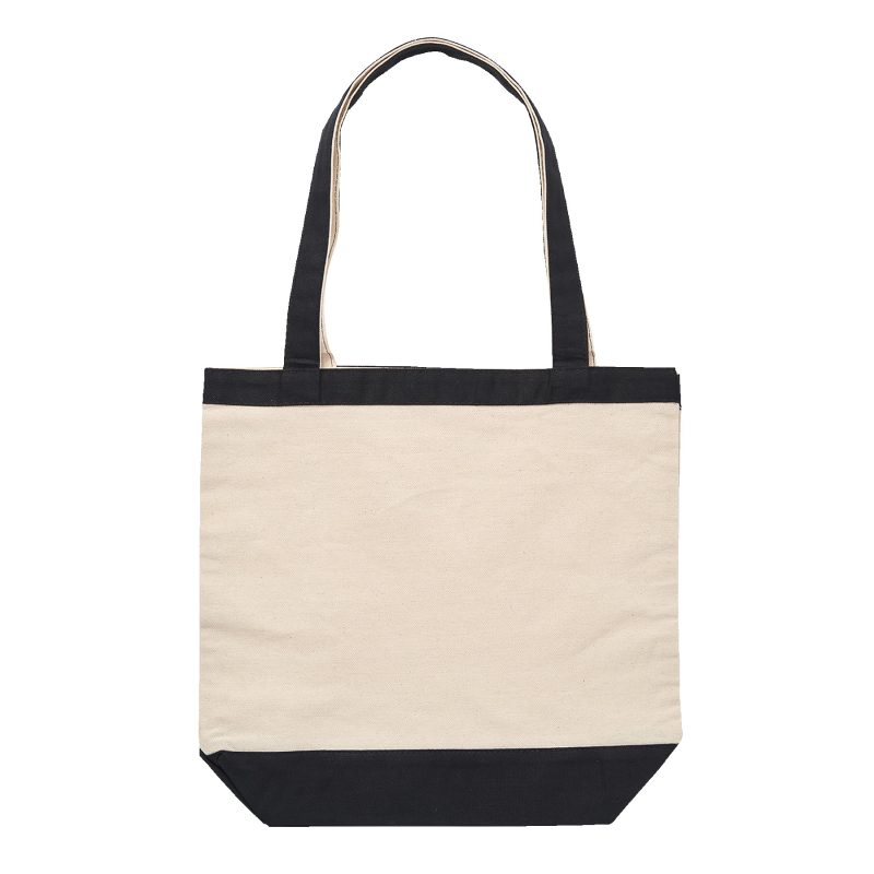 Custom 10 Oz. Cotton Canvas Tote Bag - 14 1/2" x 15 1/2" with logo - 2