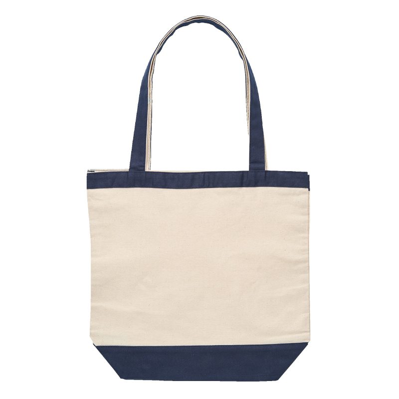 Custom 10 Oz. Cotton Canvas Tote Bag - 14 1/2" x 15 1/2" with logo - 5