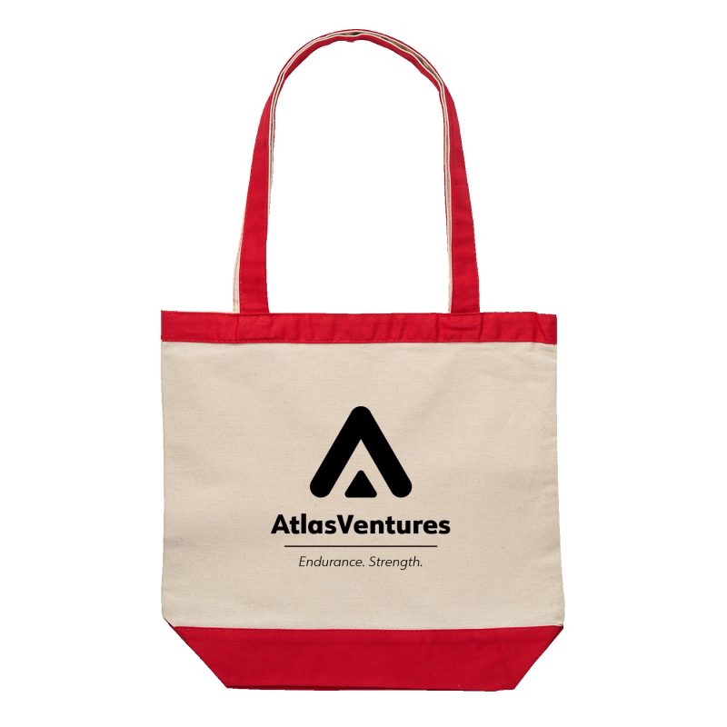 Custom 10 Oz. Cotton Canvas Tote Bag - 14 1/2" x 15 1/2" with logo