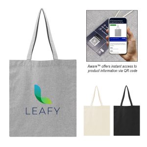 Custom Aware™ 4 Oz. Recycled Cotton Tote Bag with logo