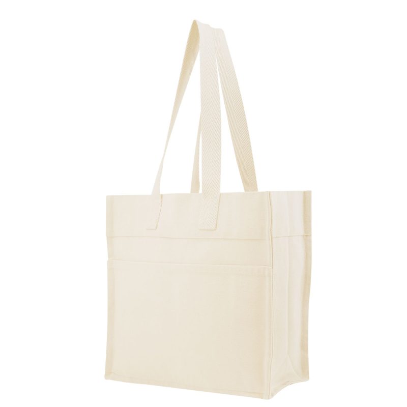 Custom Aware™ 4 Oz. Recycled Cotton Tote Bag with logo - 1