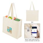 Custom Aware™ 4 Oz. Recycled Cotton Tote Bag with logo