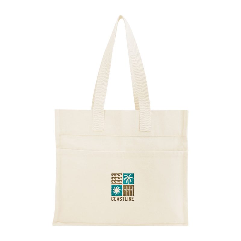 Custom Aware™ 4 Oz. Recycled Cotton Tote Bag with logo - 3