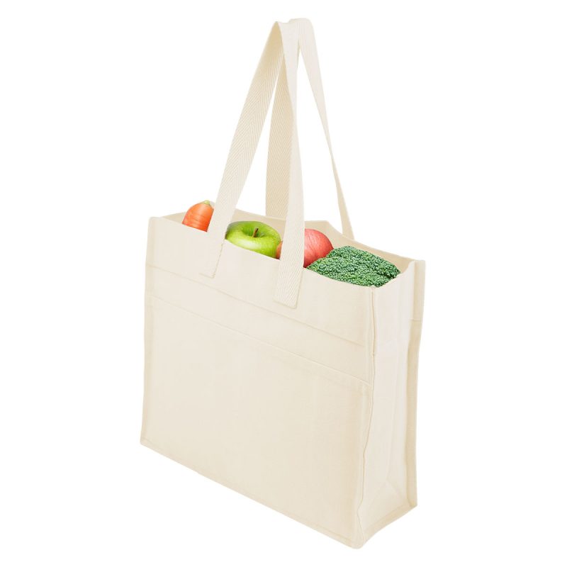 Custom Aware™ 4 Oz. Recycled Cotton Tote Bag with logo - 7