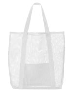 Custom Belle Mare Beach Mesh Tote Bag with logo - 1