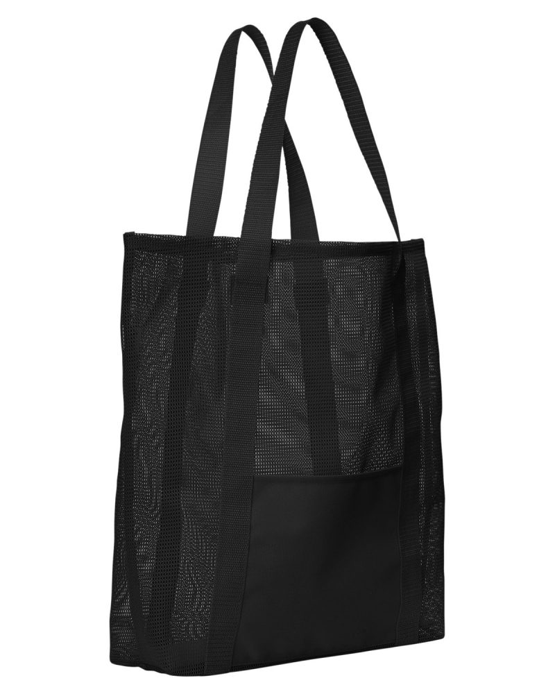 Custom Belle Mare Beach Mesh Tote Bag with logo - 4