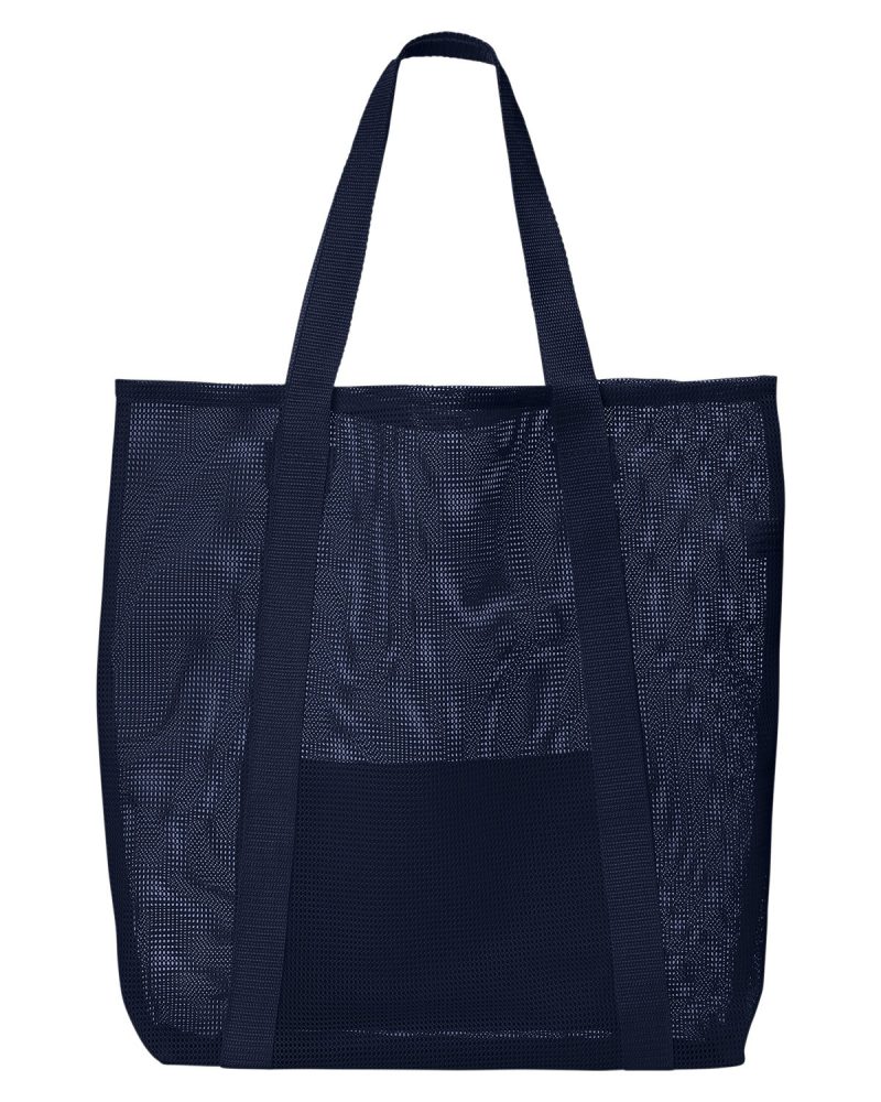Custom Belle Mare Beach Mesh Tote Bag with logo - 7