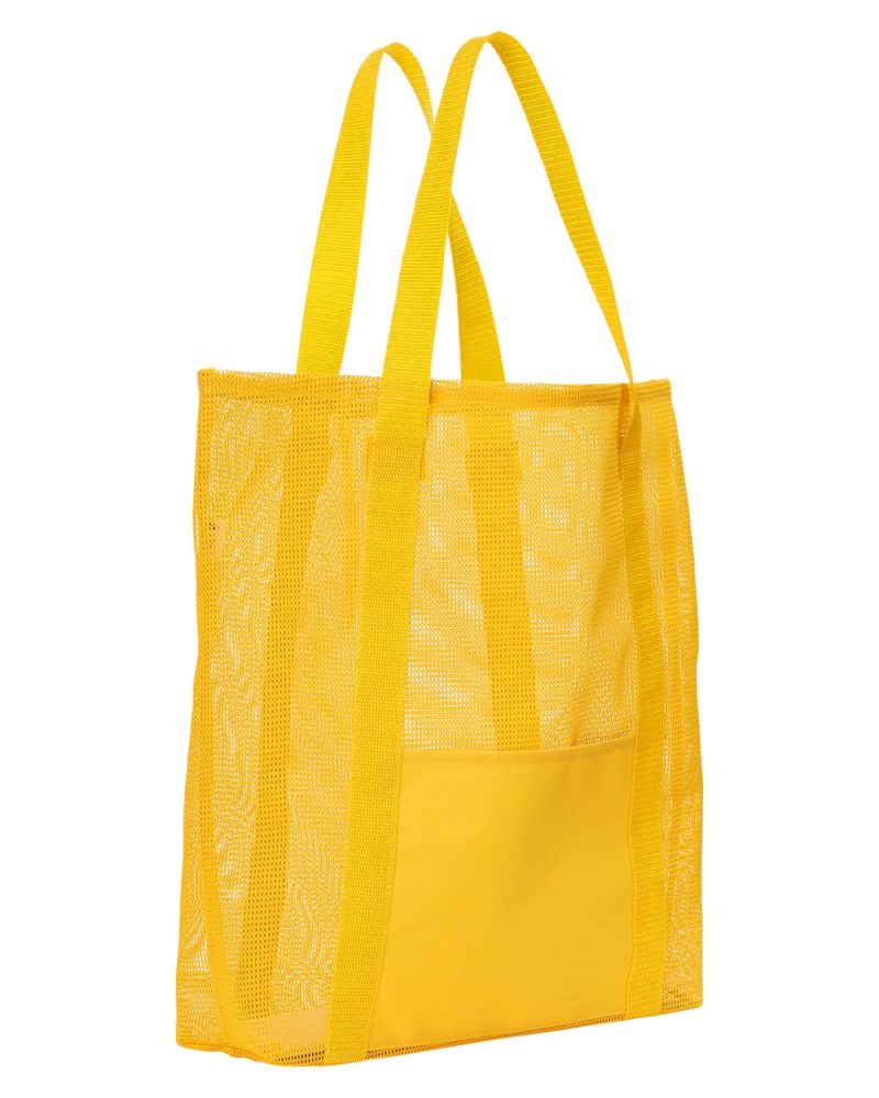 Custom Belle Mare Beach Mesh Tote Bag with logo - 8