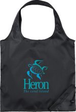 Custom Bungalow Foldaway Shopper Tote Bag with logo - 2