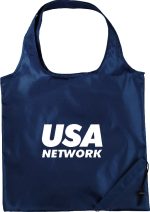 Custom Bungalow Foldaway Shopper Tote Bag with logo - 4