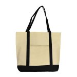 Custom Canvas Tote with logo - 1