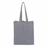 Custom Eco-Friendly Recycled Cotton Grocery Tote Bag 7oz with logo - 7