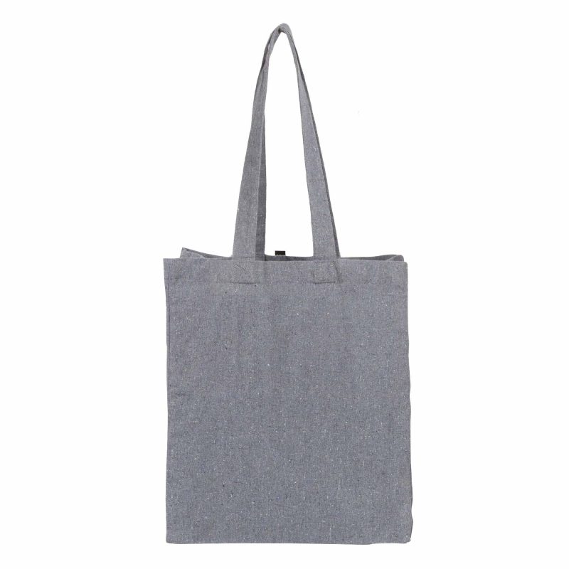 Custom Eco-Friendly Recycled Cotton Grocery Tote Bag 7oz with logo - 7