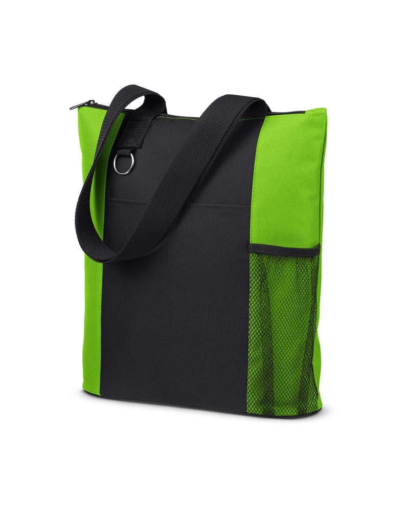 Custom Essential Trade Show Zippered Tote Bag with logo - 3