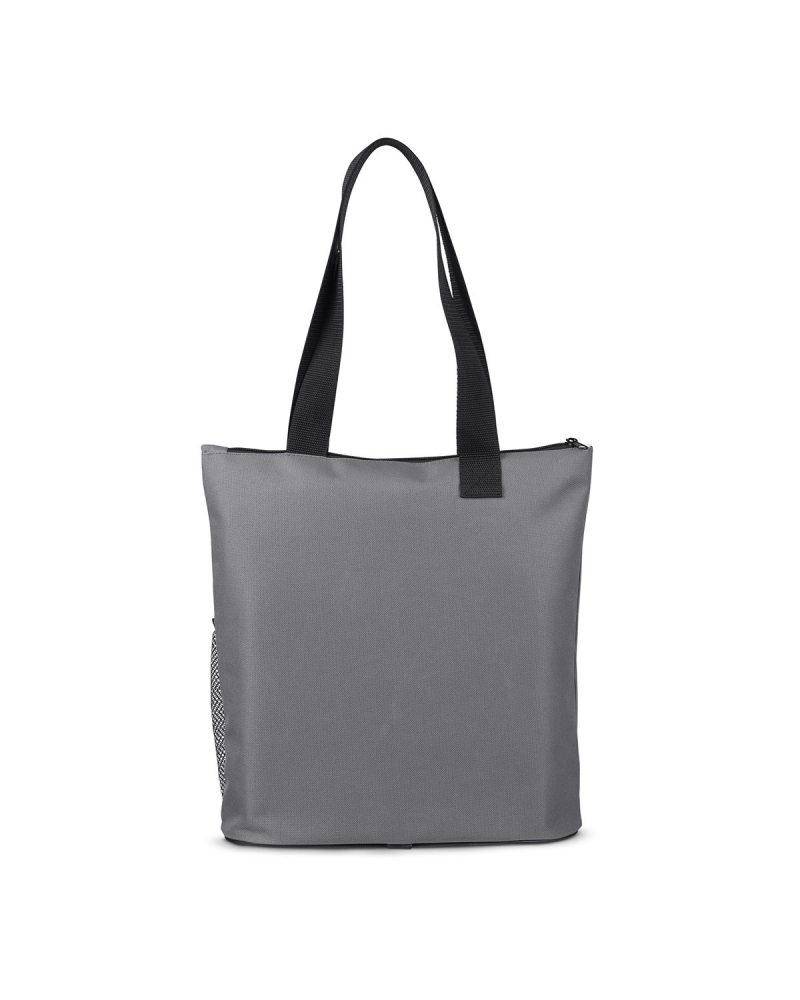 Custom Essential Trade Show Zippered Tote Bag with logo - 6