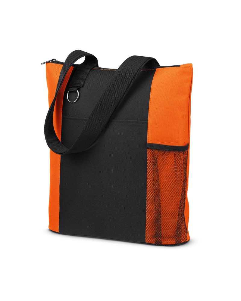 Custom Essential Trade Show Zippered Tote Bag with logo - 7