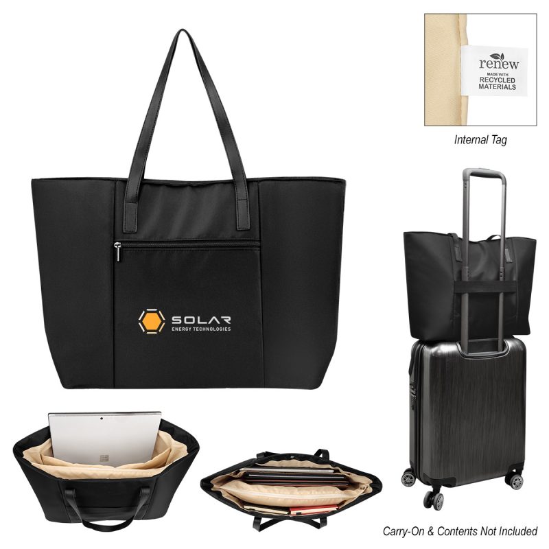 Custom Executive Rpet Laptop Tote Bag with logo