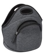 Custom Heathered Neoprene Lunch Cooler Tote Bag with logo - 1